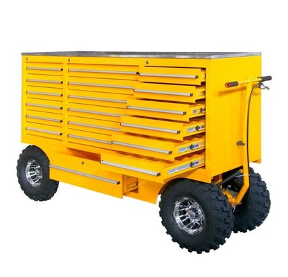OEM ODM ヘビー デューティ メタル 19 鍵ロックセットと車輪の引き出しツールチェスト