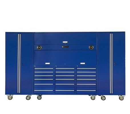 ブラウン色で重荷トロッリーとキャビネットで便利なツール管理