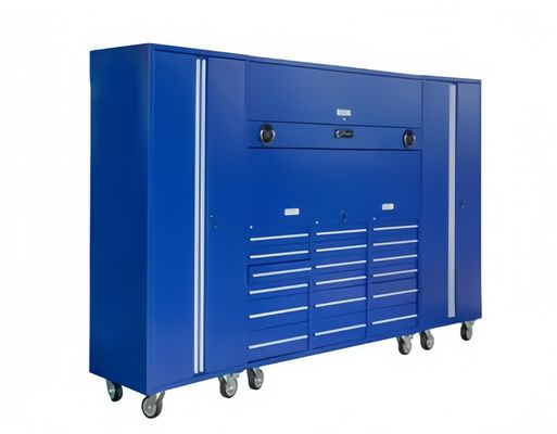 ブラウン色で重荷トロッリーとキャビネットで便利なツール管理