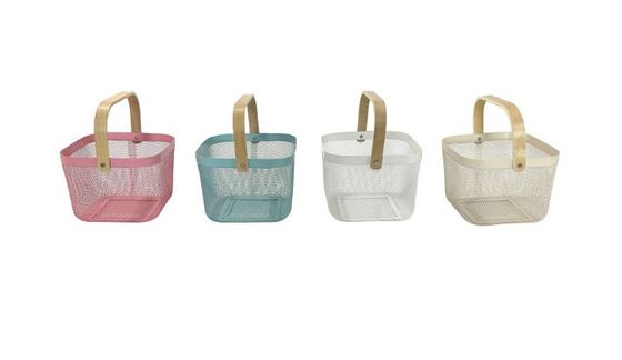 現代のデザイン 貯蔵ソリューション 粉末で覆われたメッシュ フルーツバスケット