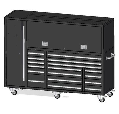 大型72インチ重用ローリングツールキャビネット オプションローラーと1.5mm厚さ