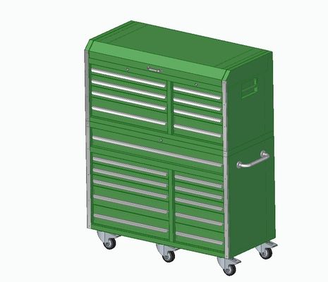 パーソナライズ可能なツール収納 ローラー引き出しと車輪のツールキャビネット付きの鋼製ツールボックス