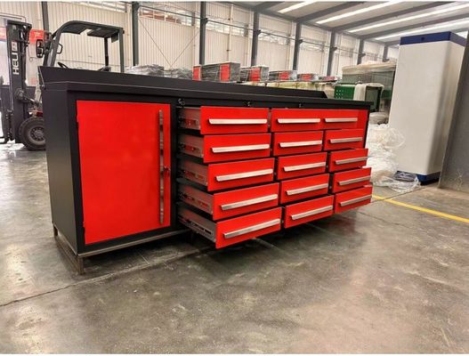 粉末塗装 完成 自動車修理 ガレージ ワークショップのための冷たいローリング 鉄鋼 ESD 作業台