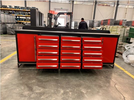 ガレージ ワークステーション メタルツール キャビネット 収納 ガレージ用の冷たいローリング鋼のワークベンチ