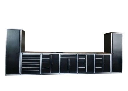 スタッドレスタイヤハンドル モジュール型ツールキャビネットと作業台