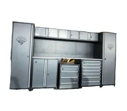 重荷金属ガレージコーナーワークベンチのためのカスタマイズされたサポートツールストレージキャビネット
