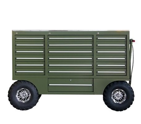 自動車修理 ガレージ ワークショップ 19 引き出しとローラートレリーの重用ツールの箱
