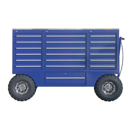 厚い 金属 と ステンレス スチール の ハンドル を 備えた 機械 工具 の 車