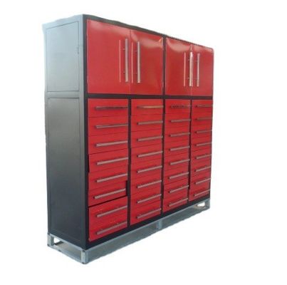 重荷ガレージツールキャビネットのためのカスタマイズされたサポートと粉末で覆われた鋼の仕上げ
