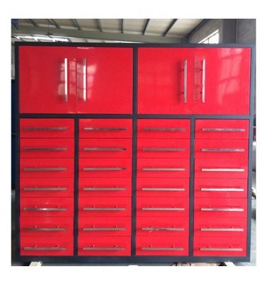重荷ガレージツールキャビネットのためのカスタマイズされたサポートと粉末で覆われた鋼の仕上げ