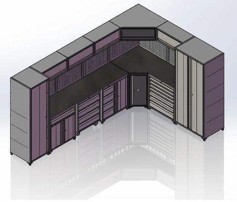 ワークショップ ガレージ ツールボックス セット ツール キャビネット と 作業台