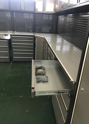 重荷車輪 ガレージ用ツールキャビネット 冷式ロール鋼板と粉末で覆われた