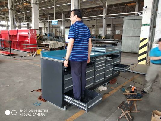 自動車修理 ガレージ ワークショップ ステンレス鋼のハンドル付きの重用金属ツールボックスキャビネット