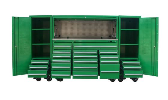 耐久性金属重用鋼ガレージツールキャビネットと鉄道ツールボックスと大きな作業台